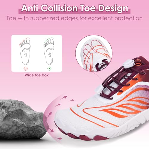 Image of Hike Barefoot Shoes Women Men,Wide Toe Water Shoes 2025 New Breathable Grounded Footwear Non-Slip Fashion Hiking Shoe for Walking Swim Pool Beach Outdoor Water Sports