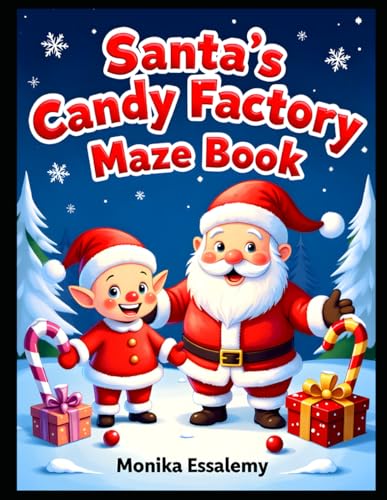 Santa´s Candy Factory Maze Book: Ultimate Christmas Maze Mega Bundle | 100 Fun Mazes – Easy, Medium, Hard & Expert Levels | Large Print 8.5 × 11 (Mind Maze Adventures) image 2