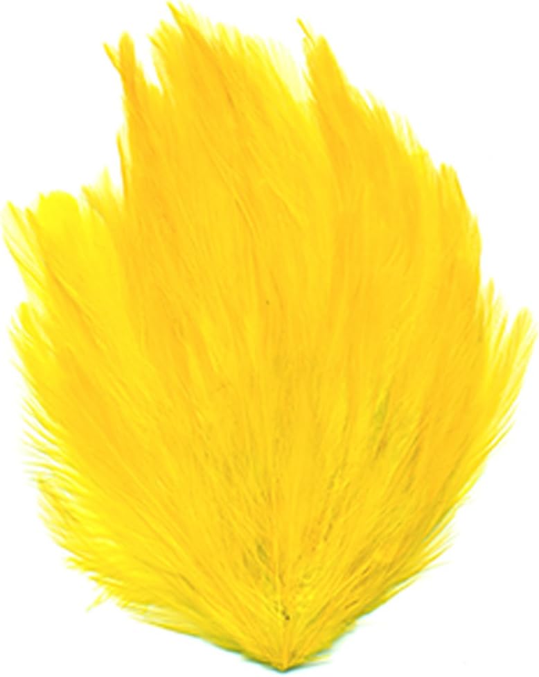ZUCKER Feather Hackle Pads Dyed - Yellow
