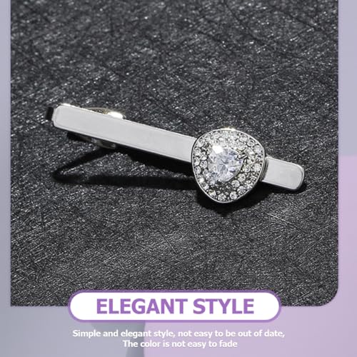 Clips para corbatas de hombre Beavorty con gemas para solucionar corbatas sueltas 5