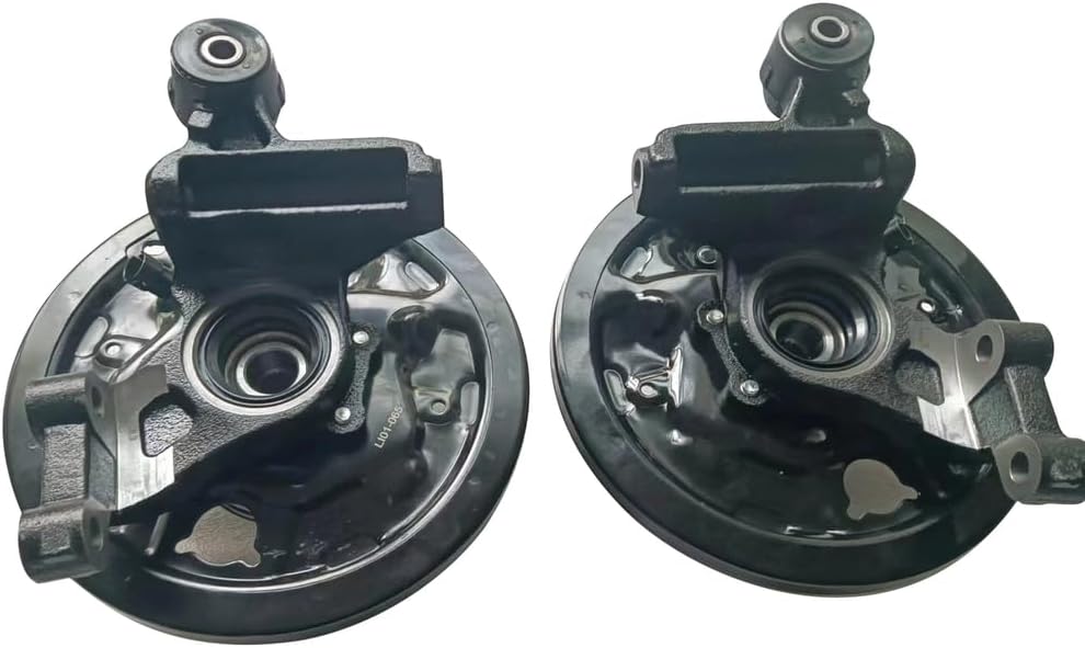 2 Pcs Rear Left Driver & Right Side Steering Knuckle & Wheel Bearing Hub Assembly with Rear Drum Brakes Fits for Subaru Forester 2001 2002 2003 2004 2005 2006 2007 2008 698419 698418