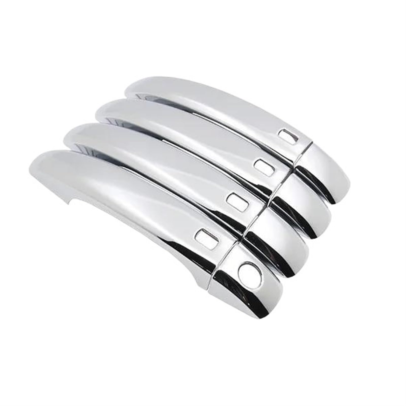Lzbzhb 4Handle 4 Buttons Car Exterior Outsidedoor Handle For For A1 8X 2010~2018 Chrome For Smart Door Handle Cover Car Exterior Corate Accessories Protective Film Stickers Trim(4Handle 4 Buttons)