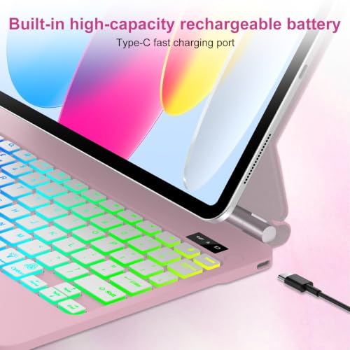 Image of Magic Keyboard Case for iPad 10th or 11th (A16, 2025) Generation,Rose Gold