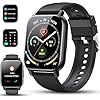Smartwatch Uomo Donna, 1.85" Orologio Smart watch con Effettua o Risposta Chiamate, Impermeabil IP68 Orologio con Contapassi/Sonno/Cardiofrequenzimetro, 112 Sportive, Fitness Tracker per Android iOS