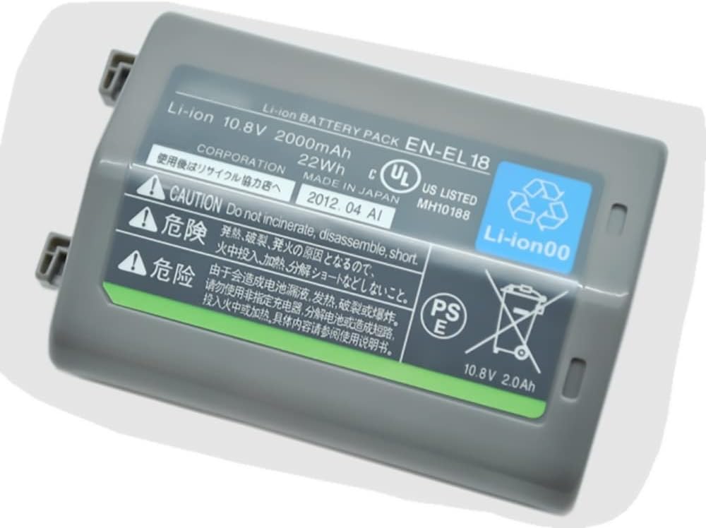 互換 EN-EL18 2000mAh/22Wh 互換用の バッテリー 適用される For D6 D5 D4 D4S 18A 18B