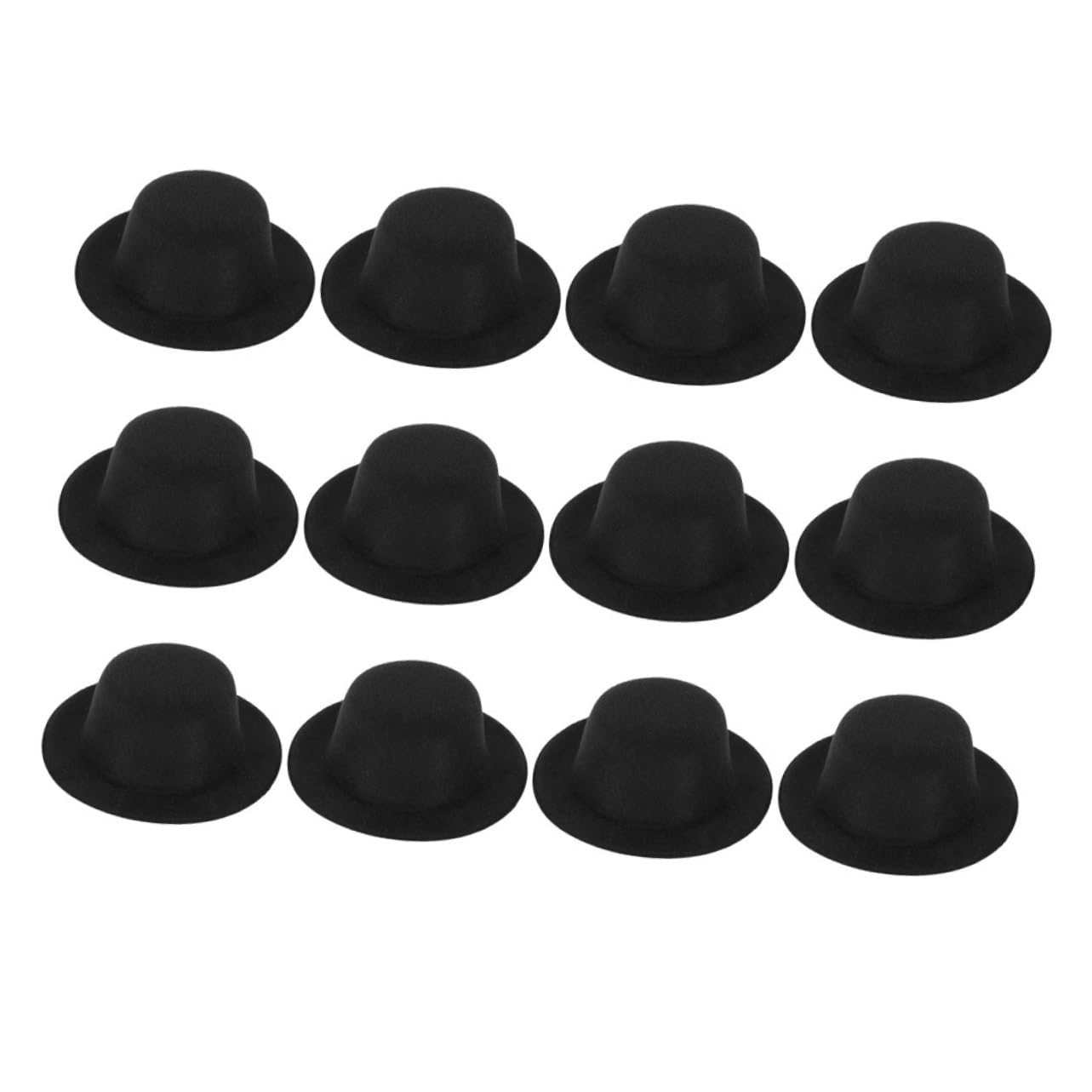 VICASKY 12 Pcs Small Hat Large Storage Basket with Lid Portable Tags Ninja Air Fryer Miniature Small Chapeau Pan Wicker Drawers Storage Bins Skewer Unit Stack Lids Black Pulled Cloth
