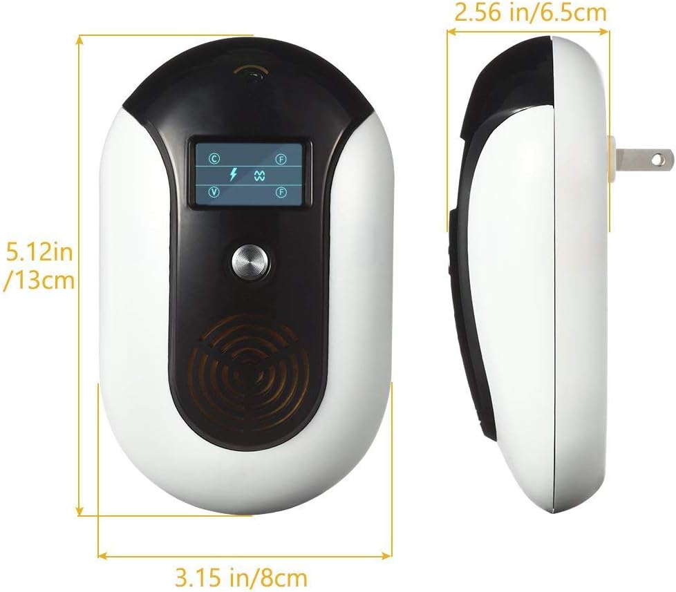 Ultrasonic Electromagnetic Pest Repellent Electronic Control Smart bug Repeller Plug in Home Indoor and Outdoor Warehouse Get Rid of Mosquito rats squirrel Flea Roaches Rodent Insect