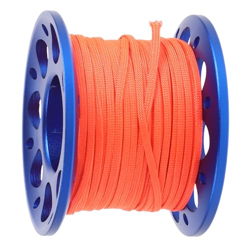 Carrete de buceo con cuerda resistente a la corrosión accesorio spool de aluminio compacto
