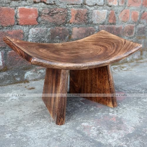 Banc de méditation rectangulaire fait à la main avec sac, banc de méditation Seiza/Zen en bois, banc de méditation incurvé/tabouret de méditation pliable/portable pour prière, bain – – Image 5