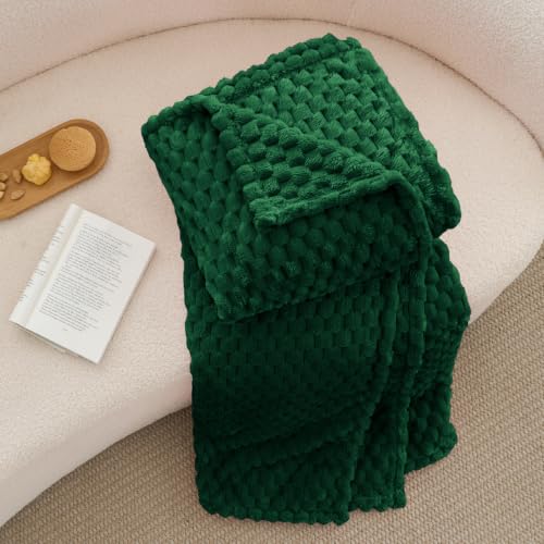 Image of BEDELITE Forest Green Throw Blanket for Couch, Cozy Gift for Women, 50 * 60
