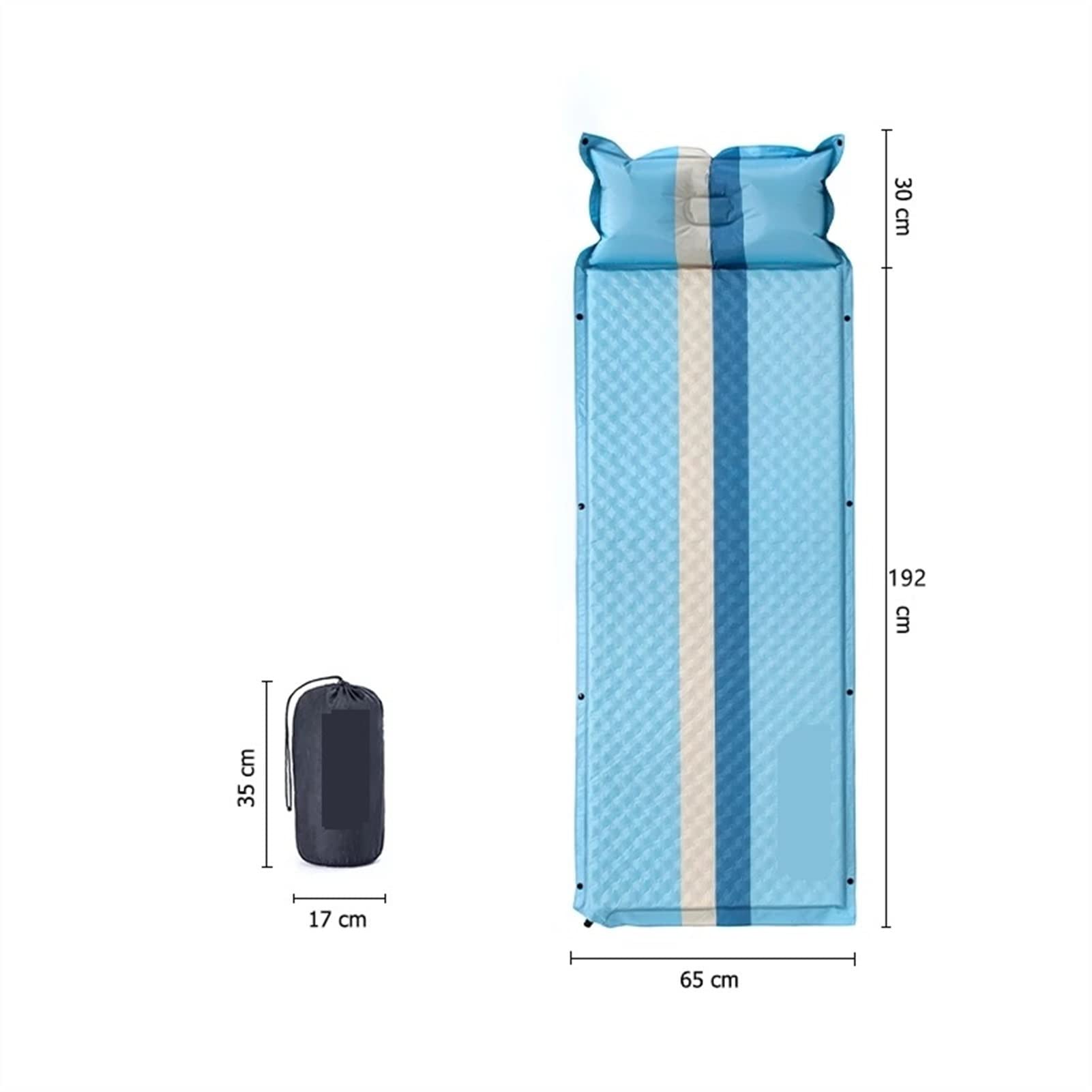 Colchoneta Camping Colchón Inflable Camping colchón autoinflante colchón de Tiendas de campaña Almohada Almohadilla de Dormir Viajes Naturaleza Camping Mat Esterilla Camping