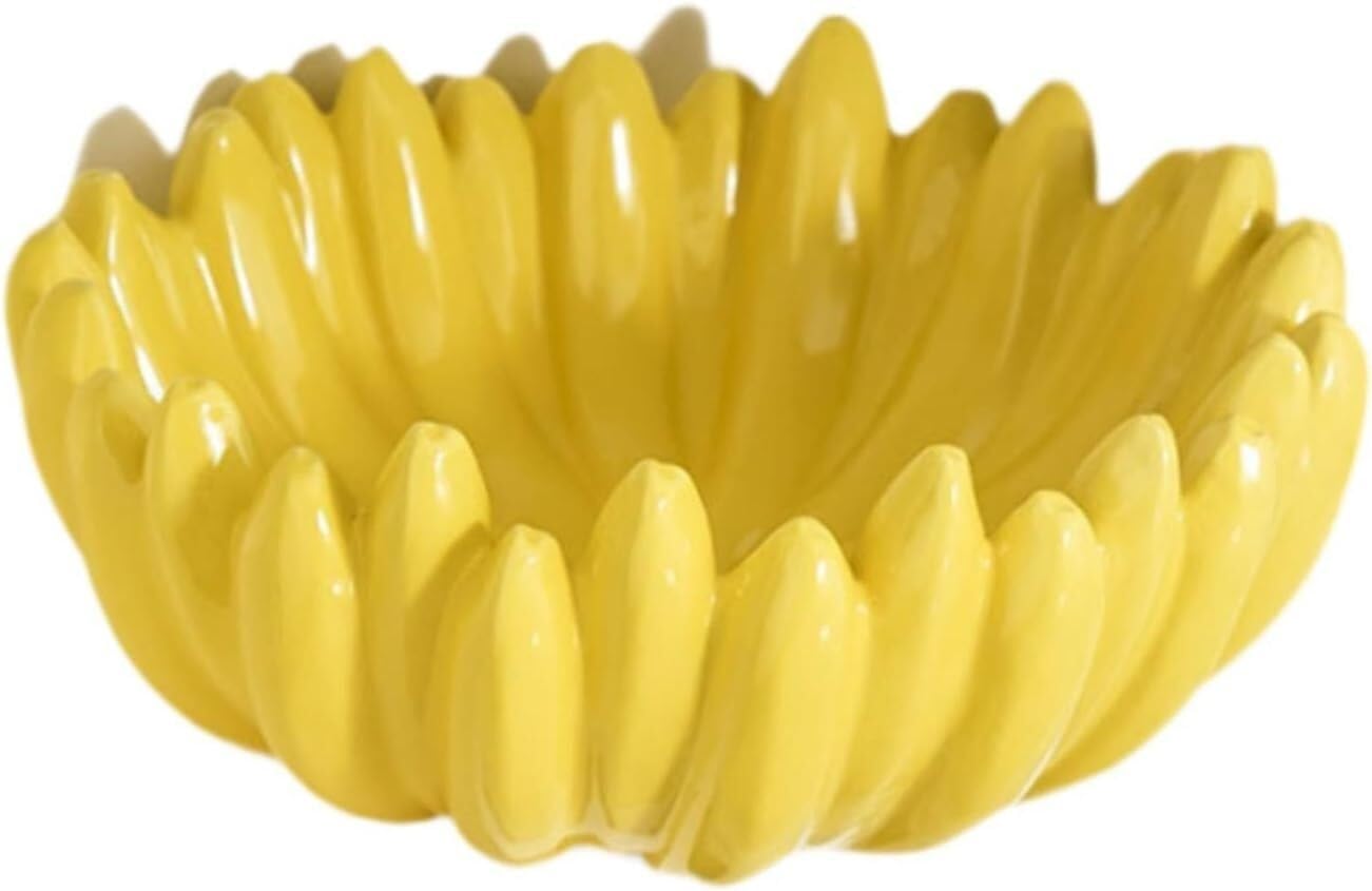 Koszyk Owoce Ceramiczna miska na owoce Przedpokój Ceramika Deser Nowoczesna sałatka w kształcie banana