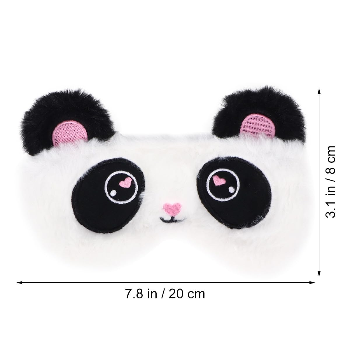 Masque Sommeil Panda Design Doux et Confortable Cache Yeux Occultant pour Dormir Adapté Femmes et Filles Bloque Efficacement la Lumière pour