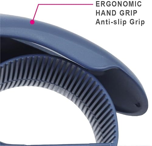 Miniatura 6 de ABEL EVO Dispensador de cinta de embalaje, azul oscuro, pistola de cinta ergonómica de 2 pulgadas de ancho para cajas de embalaje, envío de cajas de