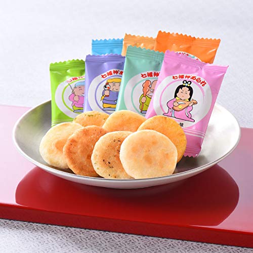 Amazon.co.jp: AB-14 Red and White Seven Lucky Gods Arare : Food