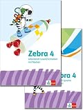 Zebra 4: Paket: Arbeitsheft Sprache, Arbeitsheft Lesen/Schreiben Klasse 4 (Zebra. Ausgabe ab 2024)