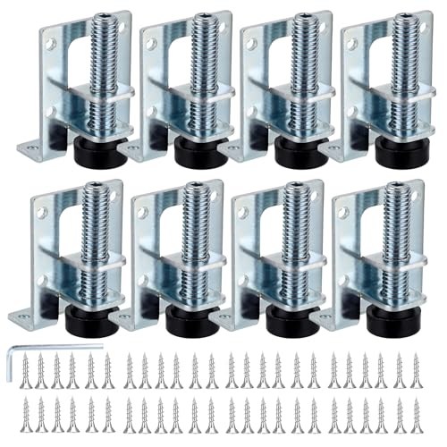 IGNPION Heavy Duty Adjustable Furniture Leveler Feet 8pcs M10 Furniture Leveling Legs for Tables Shelving Units, Cabinets