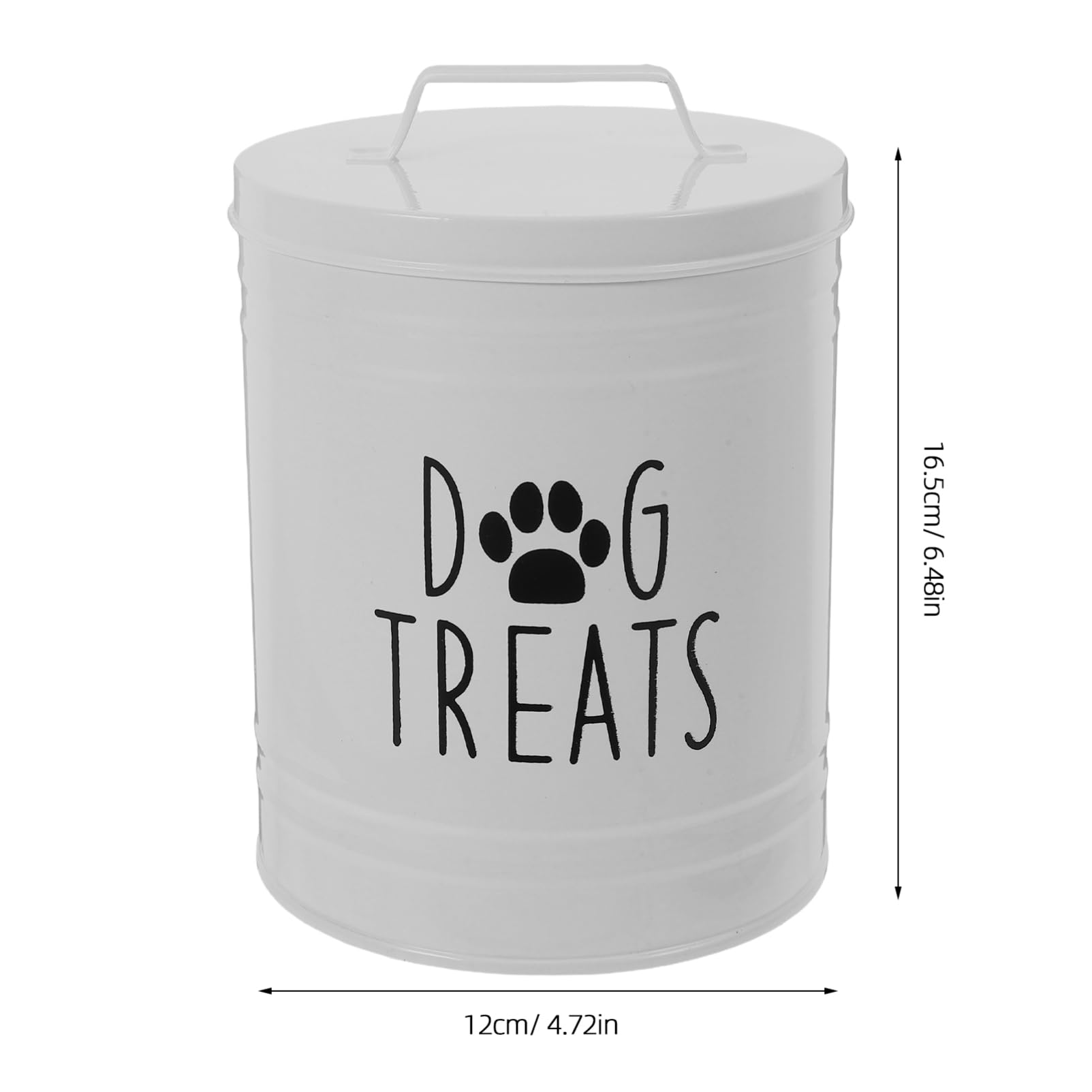 PRETYZOOM Dog Food Container Metal Sealed Dog Food Storage Bin with Handle for Freshness Compact Design for for Home Use