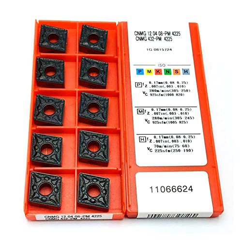 Fresa de carburo CNMG120408 PM4225 10 piezas miniatura 6