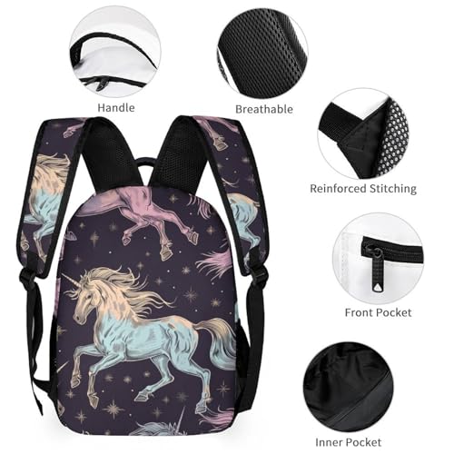 Animal Unicorn Pattern Custom Backpack Set 3 Personalized Add Your Name School Bag with Lunch Bag Pencil Case Customized Backpack for Kids Girls Boys2