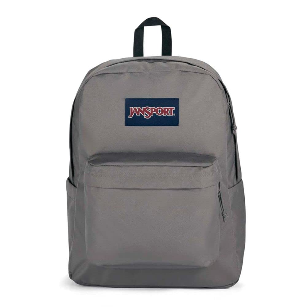 JanSport Superbreak Plus Backpack - Work, Travel, or Laptop Bookbag with Water Bottle Pocket, Graphite Grey