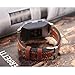 bayite Leather Bands Compatible Fitbit Ionic, Genuine Leather Replacement Accessories Straps Wristband Women Men, Coffee Brown
