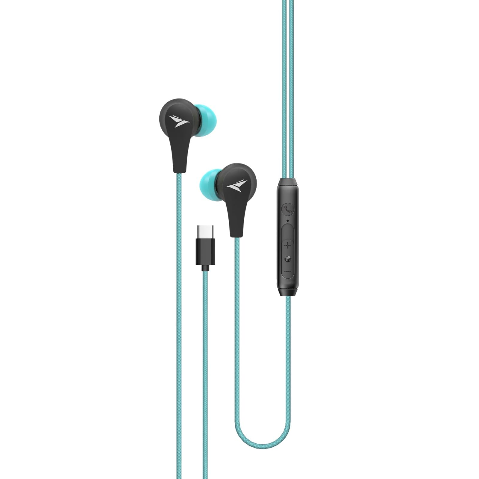 MOZU Audiology 100 Type C Earphone/Headphone with mic Rugged Wire Wide Compatibility Earphone (Mint Blue) (B0CD46S2JX) Amazon Price History, Amazon Price Tracker