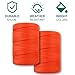 Romeda Mason Line #18, 500 Ft Orange String, Construction Twine for Gardening & Masonry