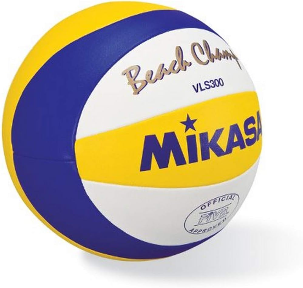 Mikasa VLS300, Beach Champ – Official Game Ball of The FIVB,Blue/Yellow