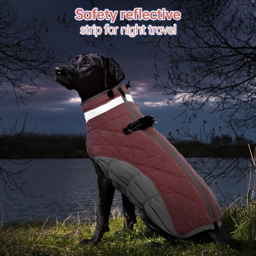 Image of Dog Jackets for Small Dogs, Warm Dog Winter Coat with Harness, XS