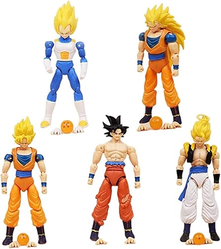 SUBVERS Figura de acción de Goku de 6 pulgadas con accesorios, figura de acción modelo de estatua de la colección Goku.