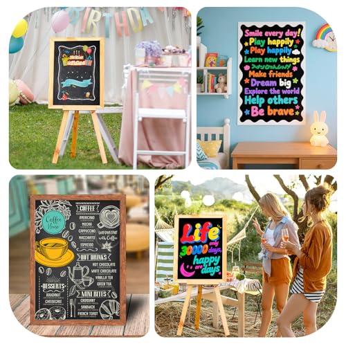 Image of 18 Pcs Black Poster Board Paper 12x18, ROOKEA Vision Boards Posterboard Bulk for School Projects Classroom Arts Craft Presentations Drawing Scrapbooking Blank Graphic Display