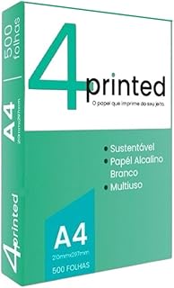 Papel Sulfite Branco A4 Pacote Com 500 Folhas Resma Premium