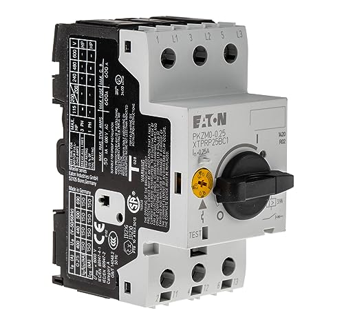 Disjoncteur moteur de protection tripolaire Eaton 0,16–0,25 A à vis