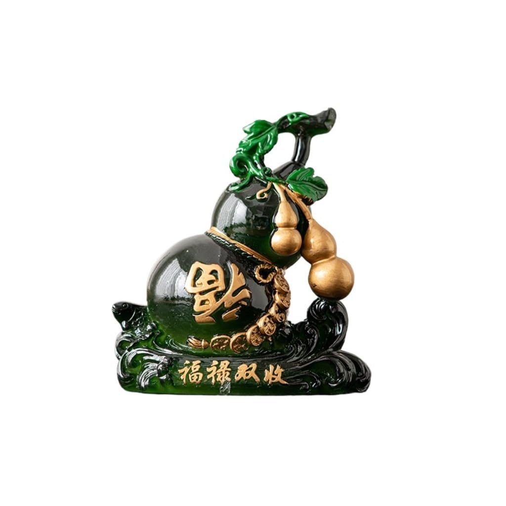 CLARISSABEL Tea Pets Resin Kung Fu Tea Set Accessories Color-changing Gourd Tea Pet Home Office Can Raise Tea Toy Tea Set Accessories(B)