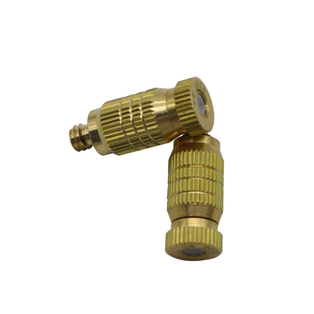 Buse de brumisation réglable en Laiton, 150 Buses de brumisation Haute Pression pour Jardin, Filetage mâle 3/16 po, débit Goutte à Goutte 0,1-0,5 mm
