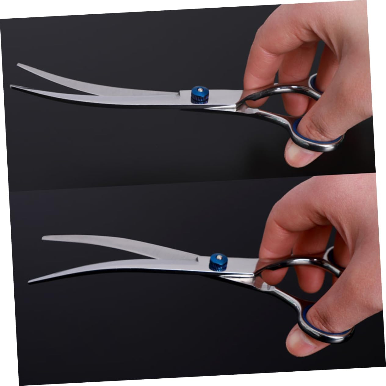 PET Grooming Hair Cutting Scissors Set 8-Piece Dog and Cat Hairdressing Tools Teeth Cut Scissor Portable 6-Inch Hair Cutter for PET Styling