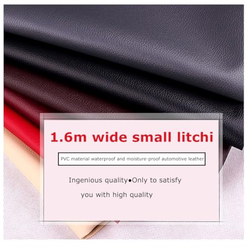 Simili cuir d'ameublement grain fin aspect cuir véritable souple chocolat - 5