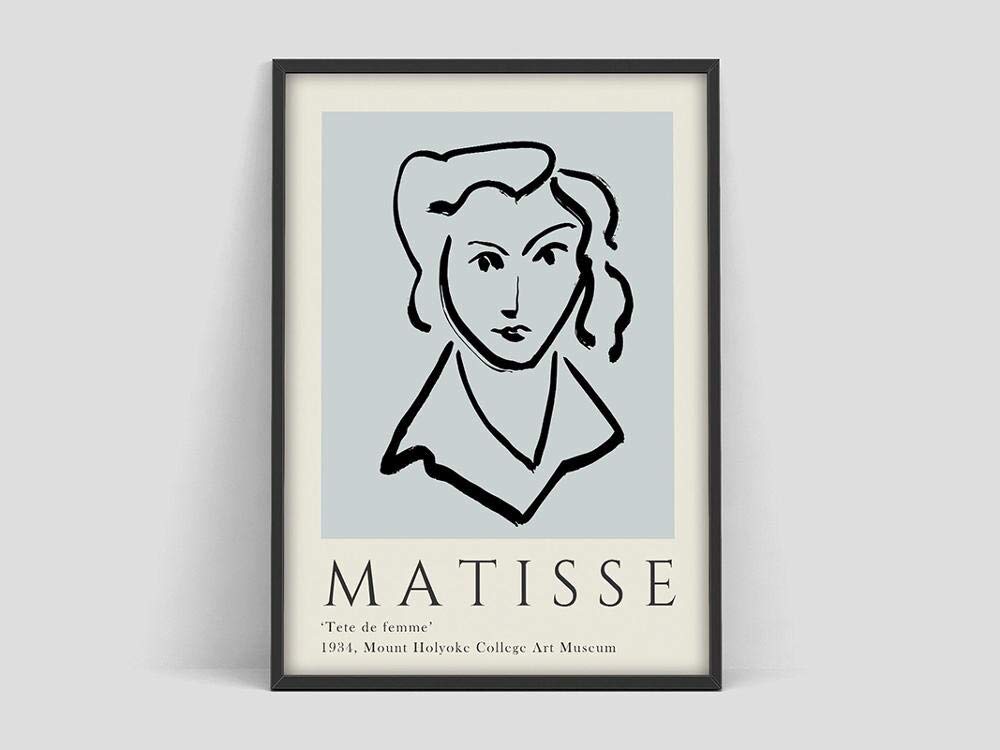 Amazon.co.jp: アンリ・マティス美術展ポスター、マティスの女性の顔