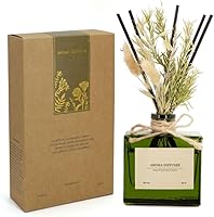 Vista 9 de Reed Diffuser, 4 oz Citrus Grove Scent Diffuser with 10 Sticks, 90 Days Long Lasting Reed diffusers for Home, Elegant Fragrance for Bathroom Bedroom