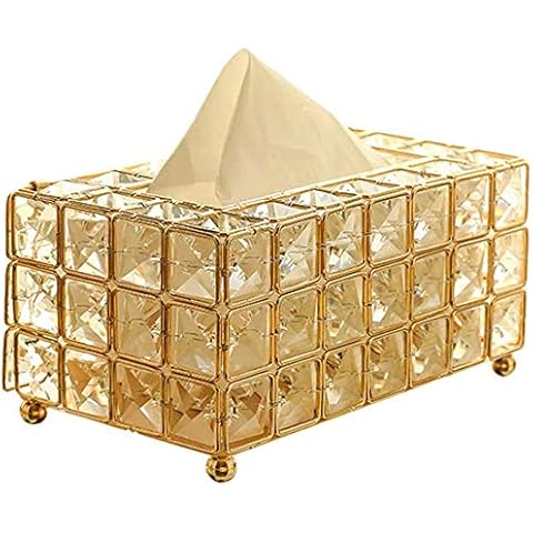 FülleMore Kristall Kosmetiktücherbox Tücherbox Taschentuchspender Tissue Box Feuchttücherbox 20x12x10cm Cover
