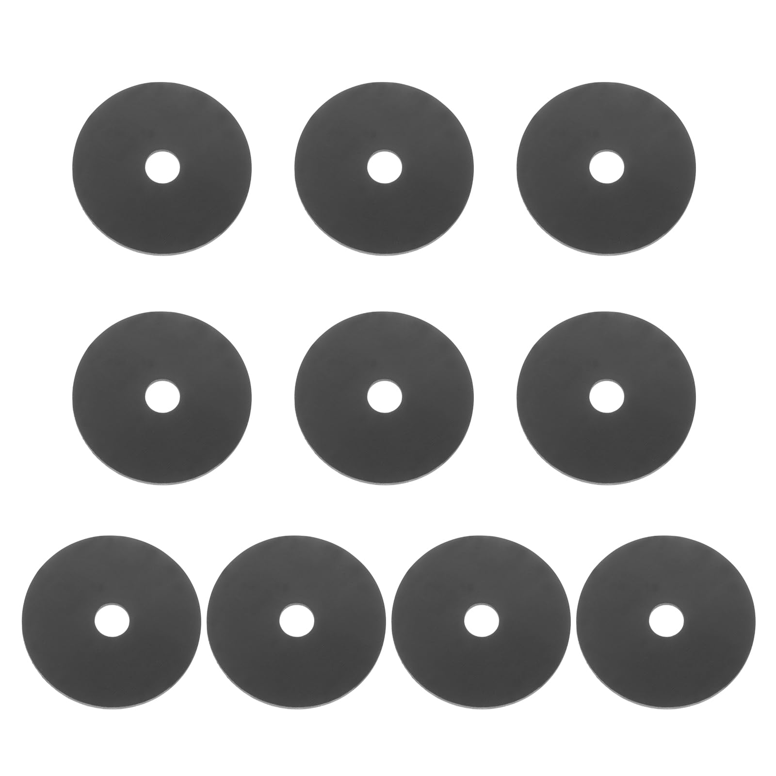 PATIKIL M8 Silicone Flat Washer, 10 Pcs 8mm ID 40mm OD Plain Washer Grommets O-Ring Sealing Gasket Spacer for Faucet Pipe Water Hose Shower Door Handles, Black