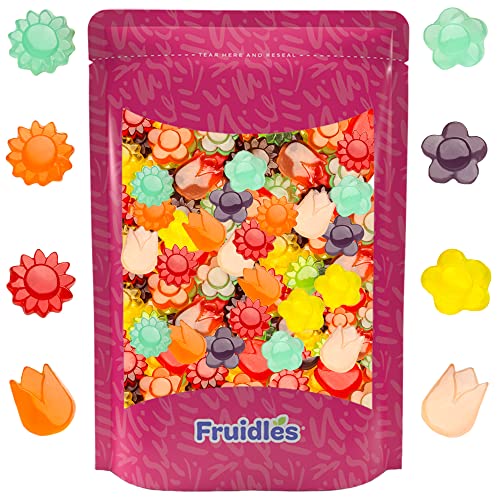 Awesome Blossoms Gummi Candy, Assorted Fruit Flavors Gummies, Allergy Friendly, Non-GMO, No Artificial Sweeteners Gummy (8oz Bag)