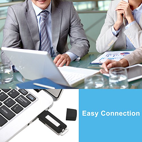 Digital Voice Recorder; Modea Portable Digital Usb Disk Audio Voice Recorder With U Flash Memory (8Gb)(Black) #TOP5