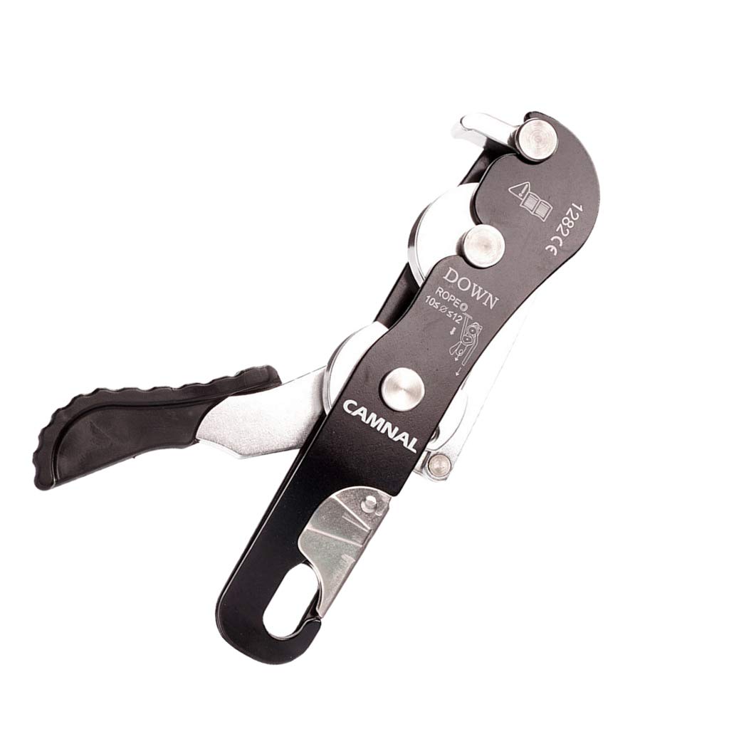 Discensore di arresto autofrenante per corda da 10-12 mm arrampicata speleologia Rappelling