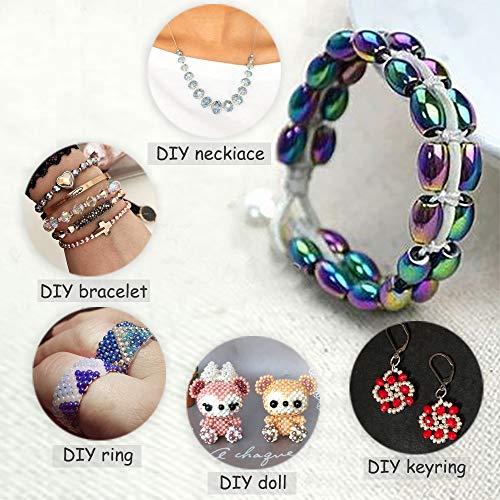 Image of Teardrop Glass Beads for Suncatcher, Lucky Goddness 200pcs 8x11 mm Faceted Straight Vertical Hole AB Rainbow Colorful Crystal Spacer Beads Assortment,Wholesale for DIY Handcrafted Bracelet Necklace