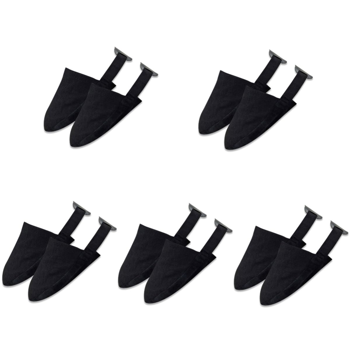 OSOLADY 3 Pairs Elastic Bowling Shoe Protectors Black Bowling Equipment Slider Cover