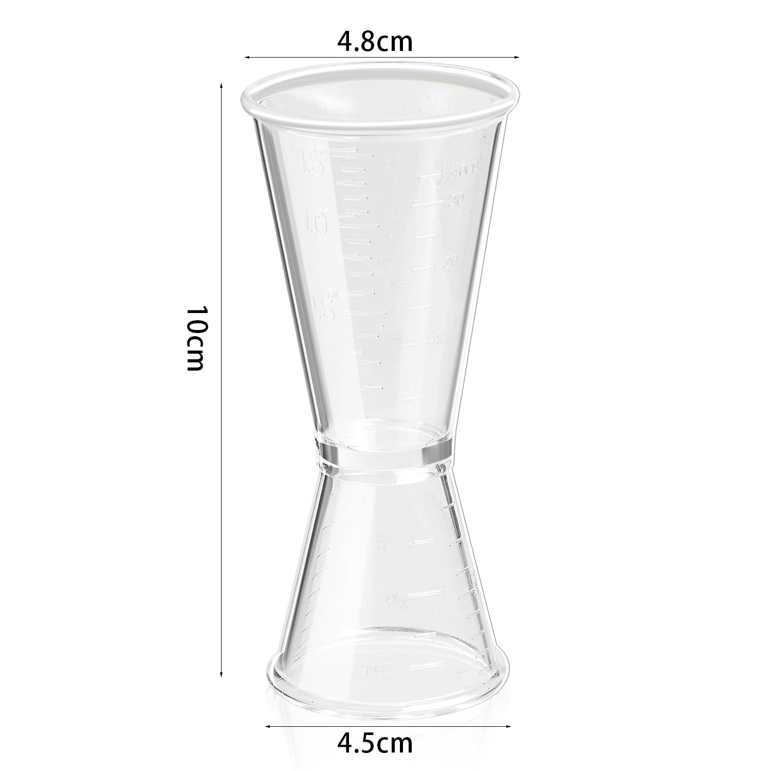 Cocktail Messbecher 2 Stück Cocktail-Messbecher Jigger Aus Edelstahl 304 – 2 Cl & 4 Cl, Präzise Skala, Spülmaschinenfest – Ideal Für Barkeeper & Hobby-Mixer