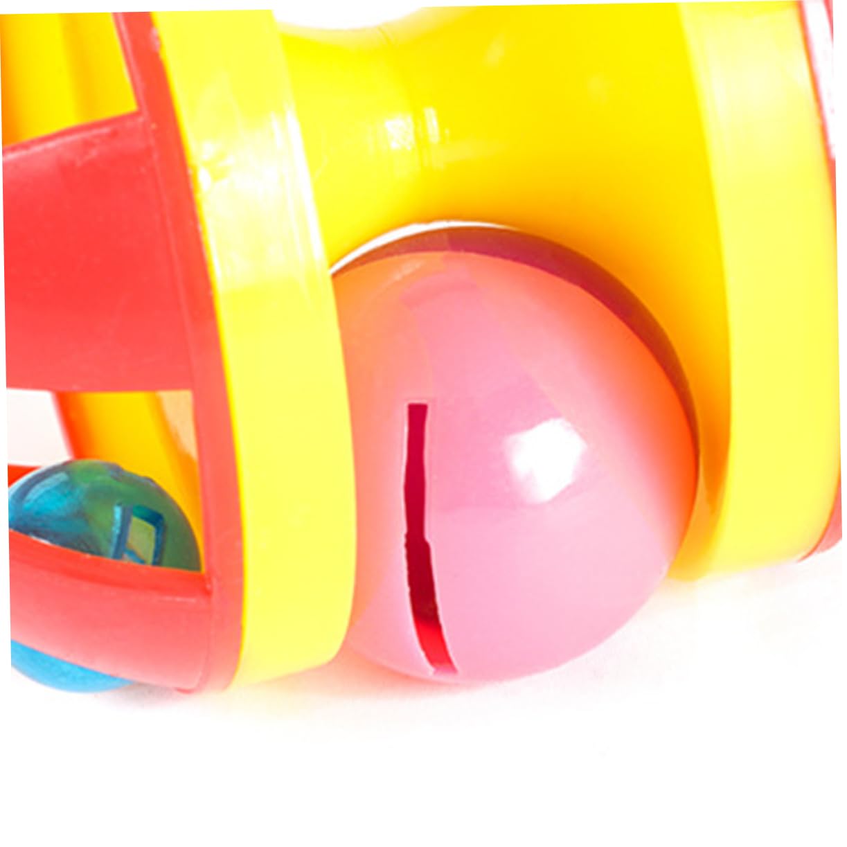 Toddmomy 4pcs Cat Ball with Double Bells Interactive Pet Teasing Balls for Engaging Playtime Durable Plastic Design for Cats Pet Supplies Present Random Color