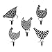 Produktbild Chicken Yard Art Gartenschilder - Gartenfigur Metall Huhn Deko Handarbeit Gartendeko Gartenstatuen,Outdoor Garten Hinterhof Rasen Pfähle Metall Hen Yard Dekor Geschenk (5 Pack)